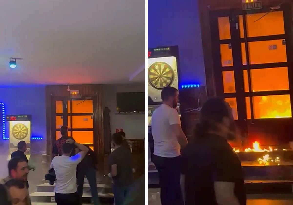 Detenido en San Emiliano por intentar quemar un pub con gasolina