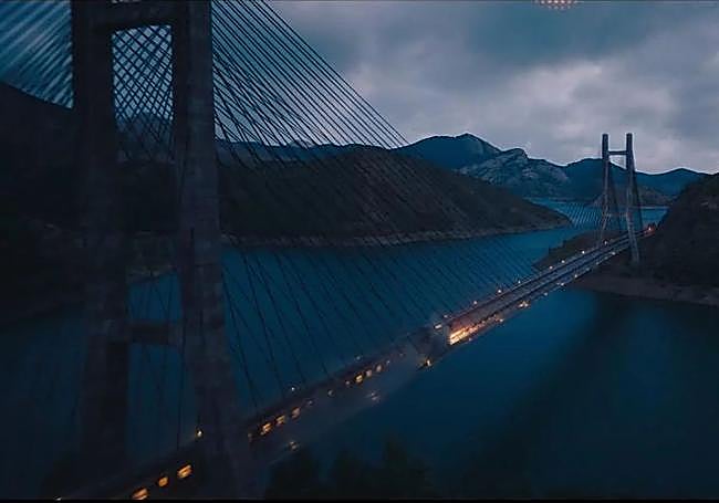 El puente sobre el amblase de Luna en la saga 'Los Juegos del Hambre'.
