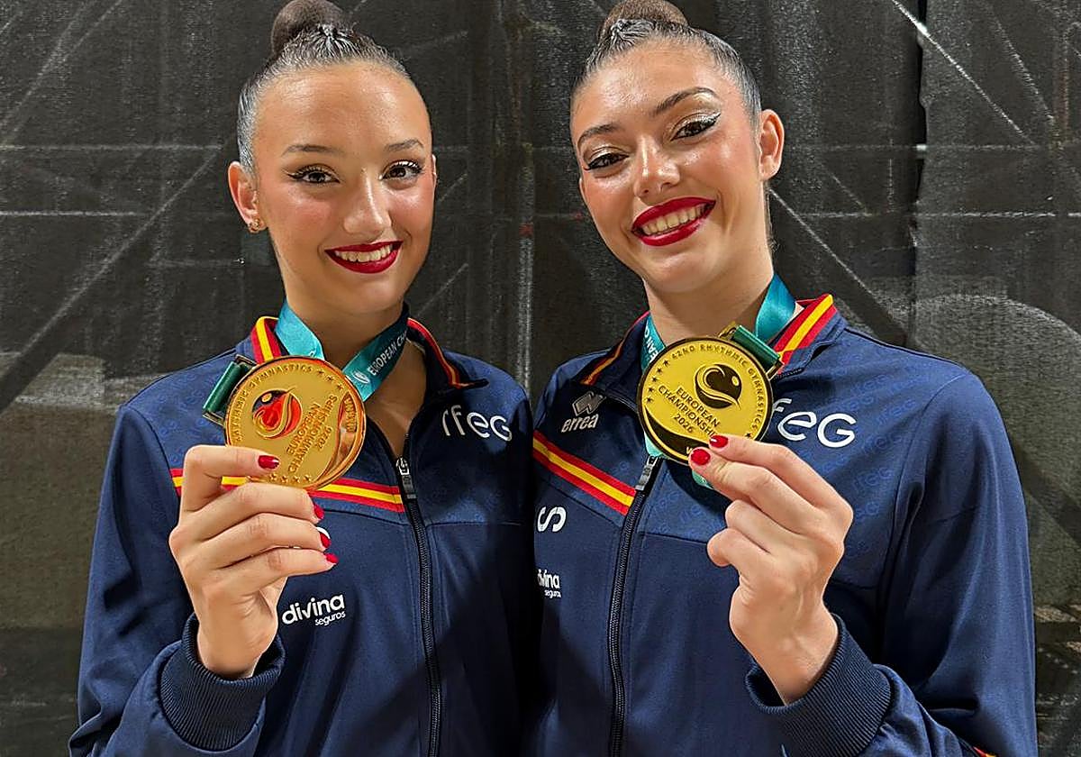 Gimnastas del Club Ritmo.