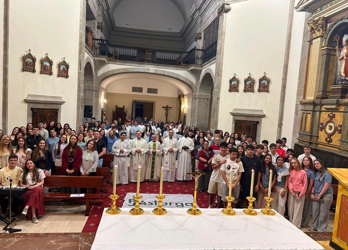 Imagen de parte de los jóvenes.