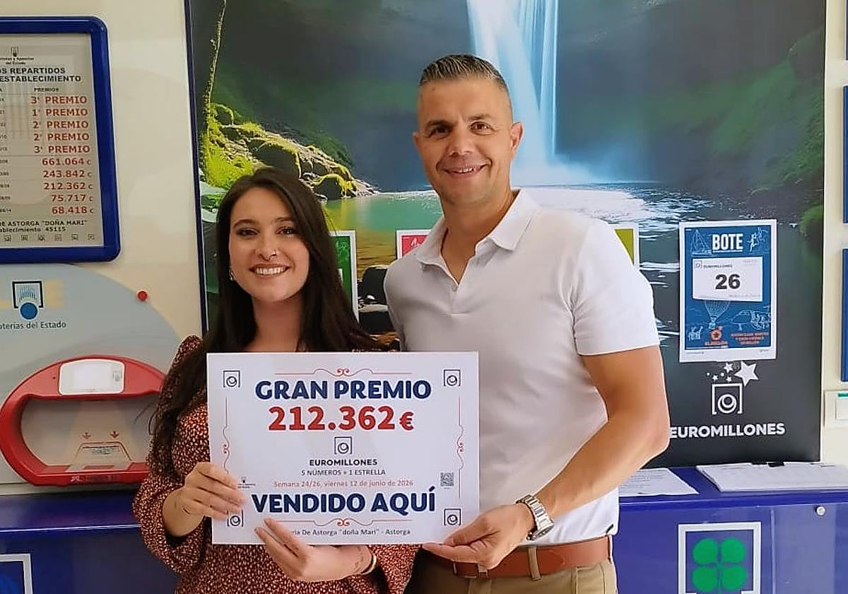 Imagen de archivo de una administración de lotería.