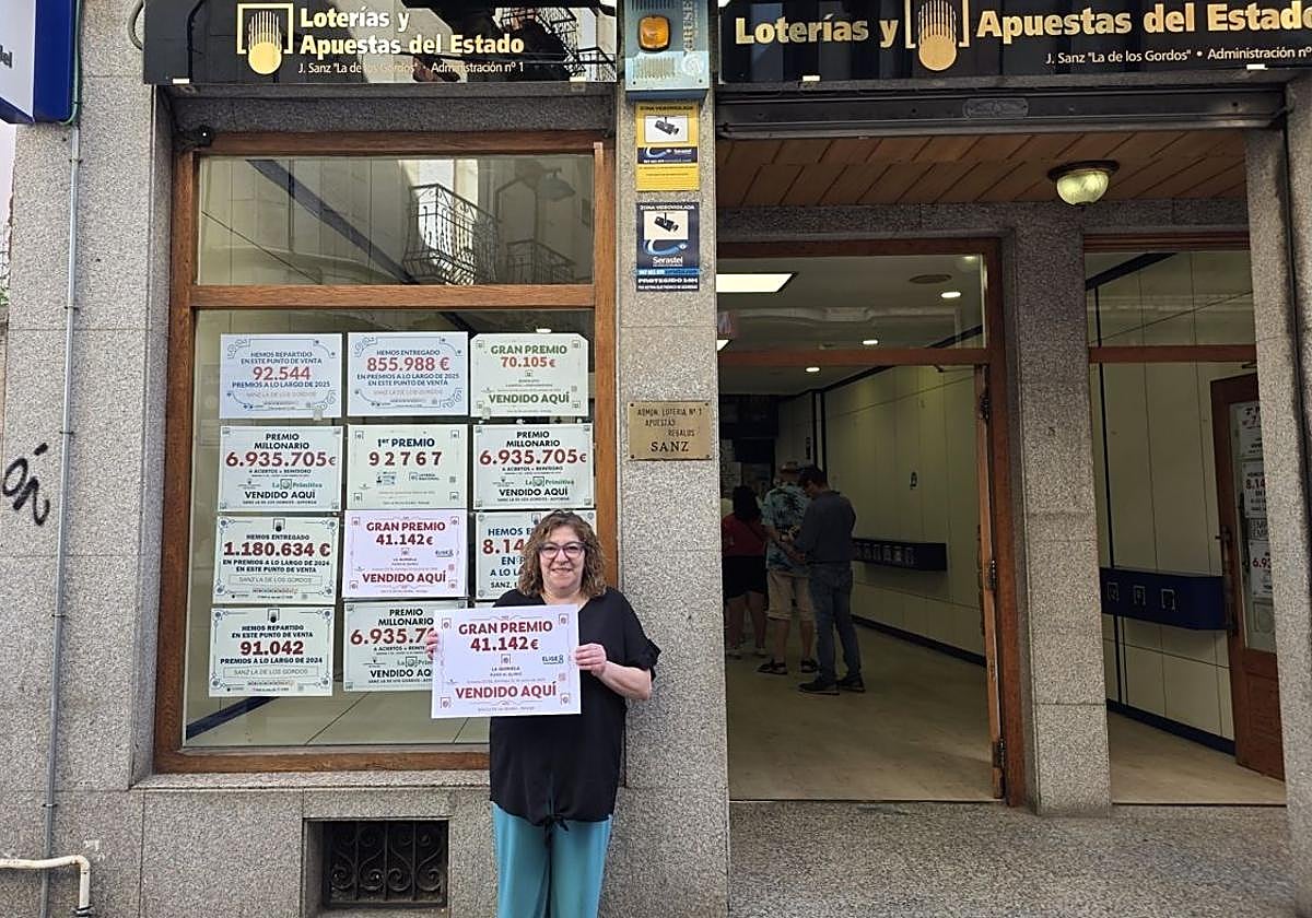 Establecimiento de loterías en Astorga donde se ha validado el premio.