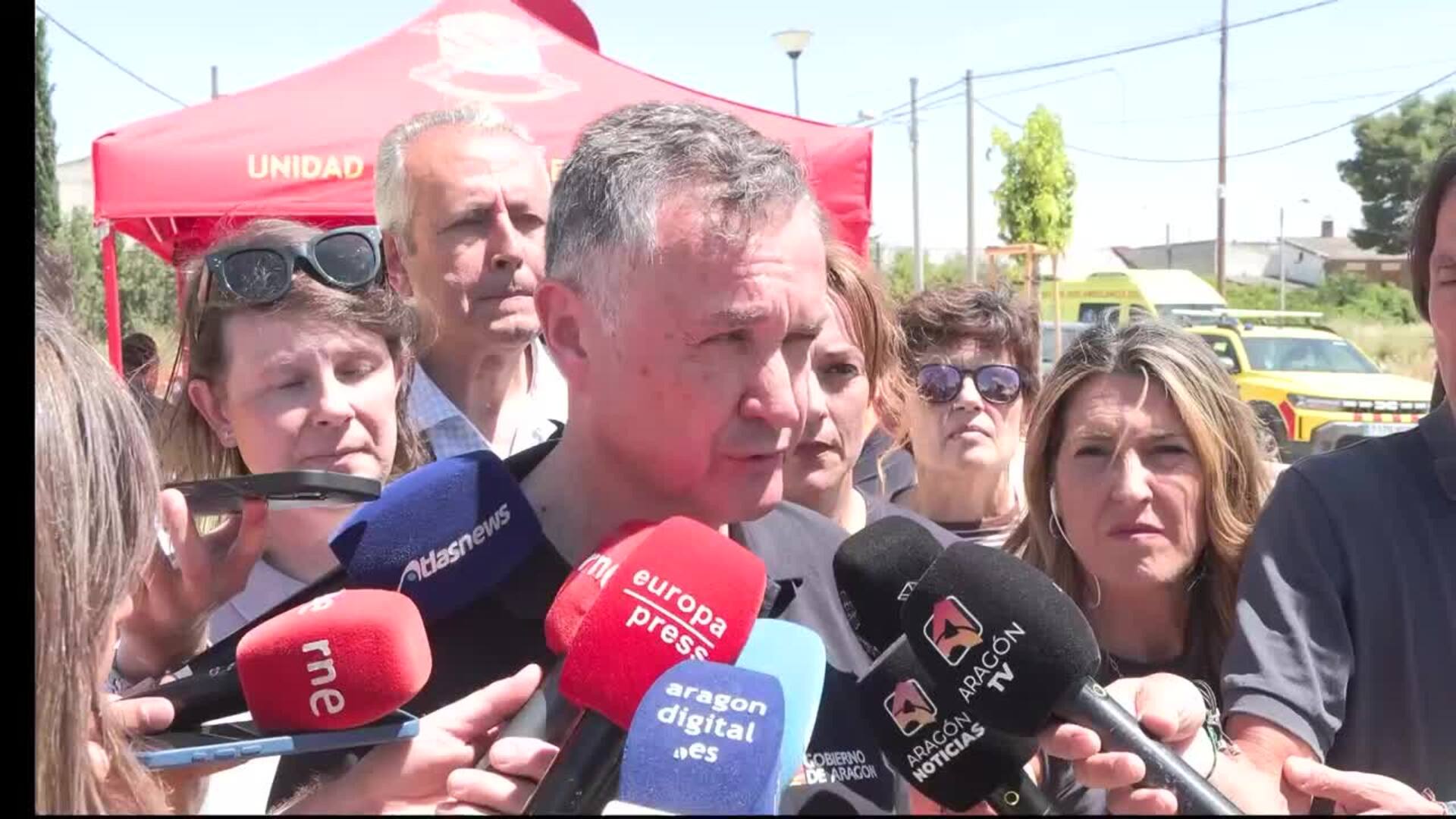 Las horas más "críticas" del incendio el Leciñena serán esta tarde