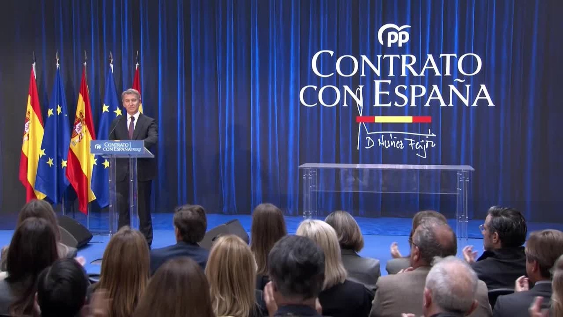 Feijóo da su palabra para cumplir una docena de promesas en vivienda, pensiones o inmigración