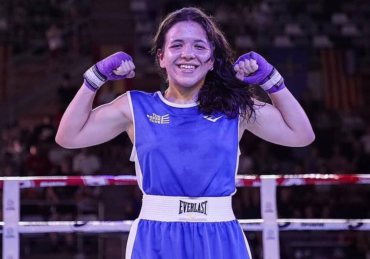 Andrea Cárdenas, leonesa sumergida en el boxeo.