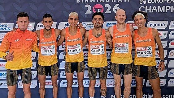 Jorge Blanco, a punto de la medalla por equipos en el Europeo de Birmingham