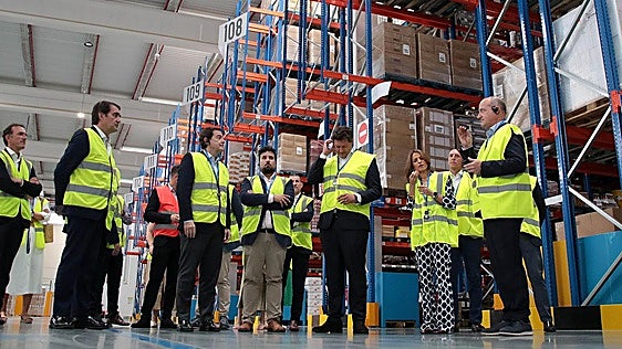 El nuevo centro logístico de DIA en Villadangos consolida su avance y dará servicio a 200 tiendas