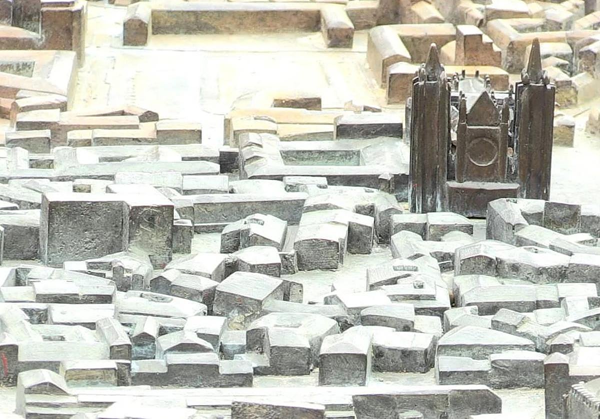 Maqueta de la ciudad de León en San Marcelo.