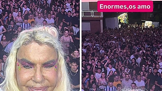 Leticia Sabater repite en León después de revolucionar las redes con un caché que supera los 2.000 euros