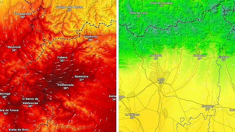León pasará del verano al otoño en unos días y los copos de nieve pueden volver a caer
