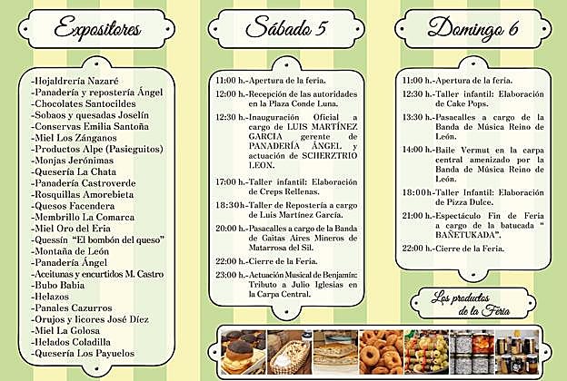 Programación de la feria del dulce