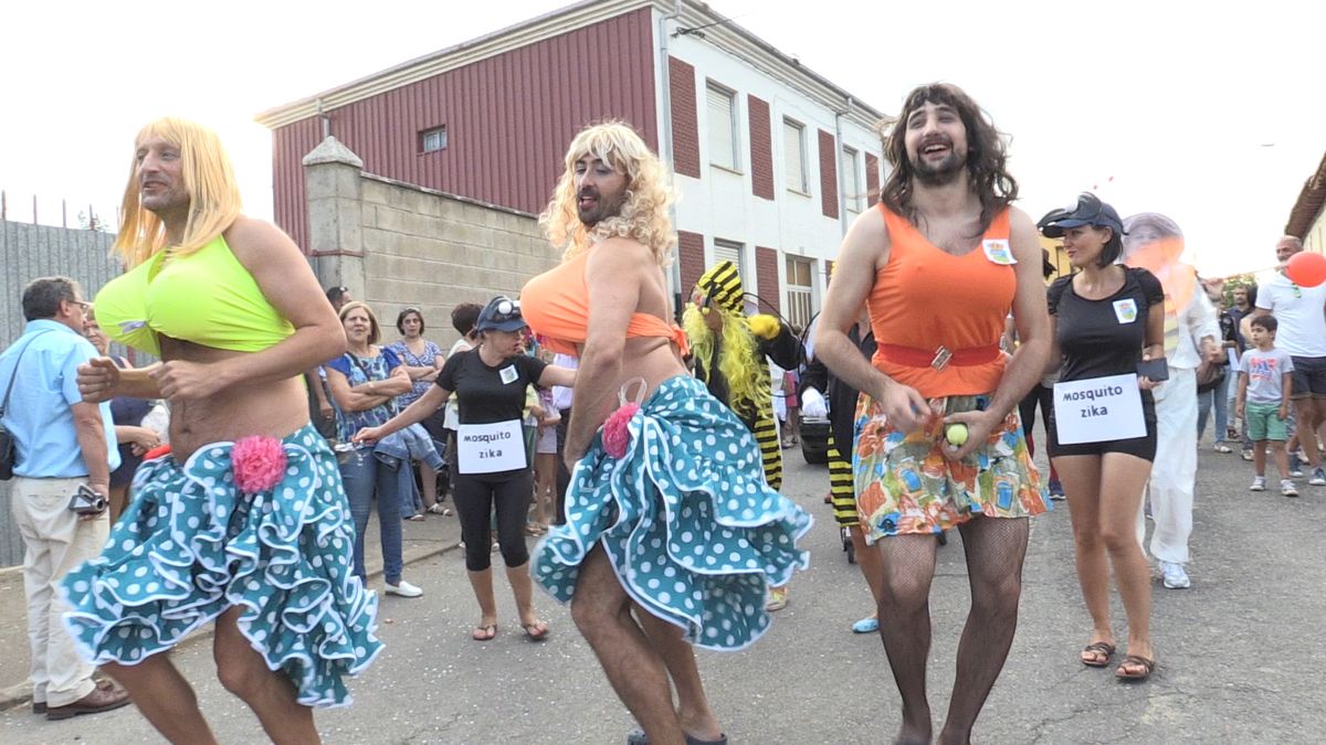 Un instante del desfile.