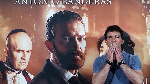 El actor Antonio Banderas durante la presentación de "Altamira".