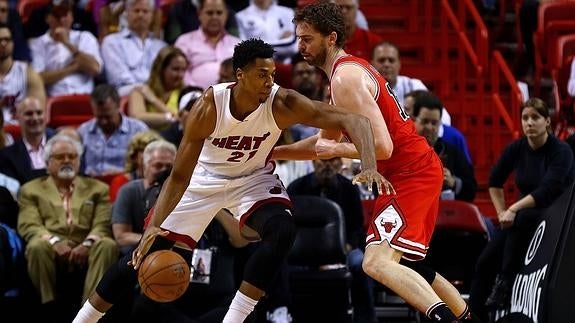 Pau Gasol, durante el partido. 