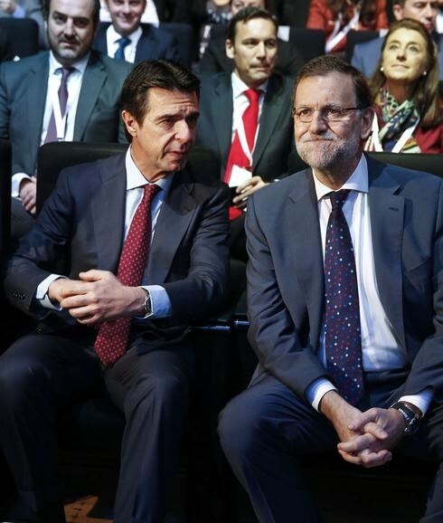 José Manuel Soria, junto a Mariano Rajoy. 