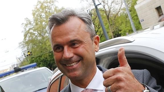 El candidato de extrema derecha de la FPÖ, Norbert Hofer.