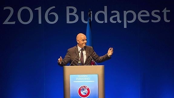 El presidente de la FIFA, Gianni Infantino, 