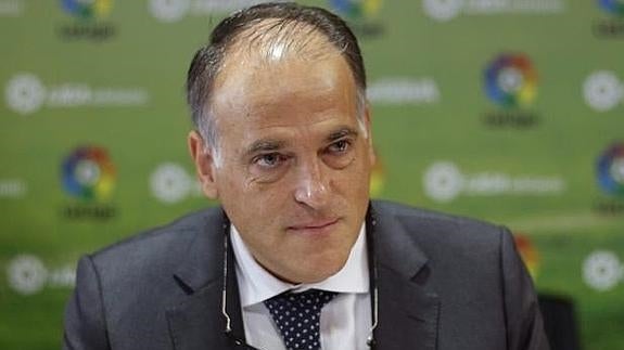 Javier Tebas, presidente de la Liga de Fútbol Profesional. 