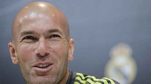 Zinedine Zidane, entrenador del Real Madrid. 