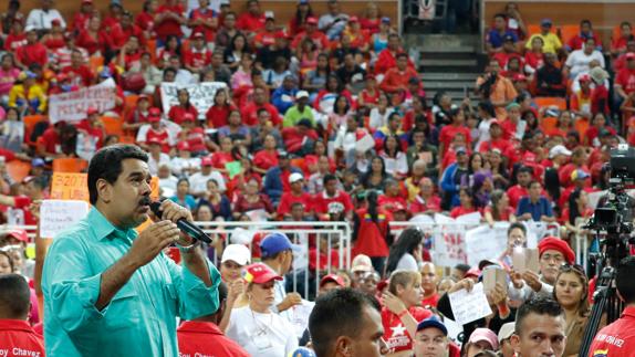 Nicolás Maduro, durante un acto de gobierno en Caracas.