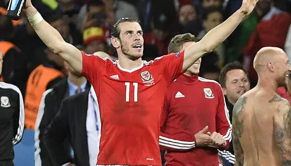 Bale celebra el pase a semifinales.