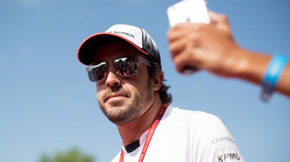 Alonso, en el circuito de Austria. 