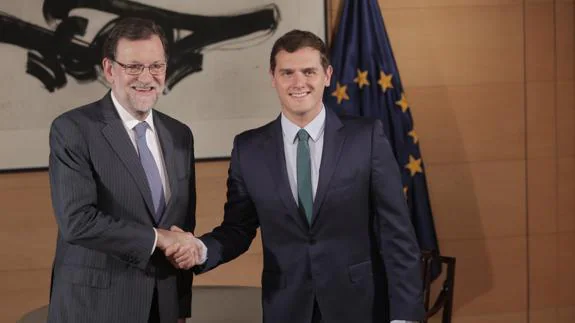 Rajoy y Rivera.