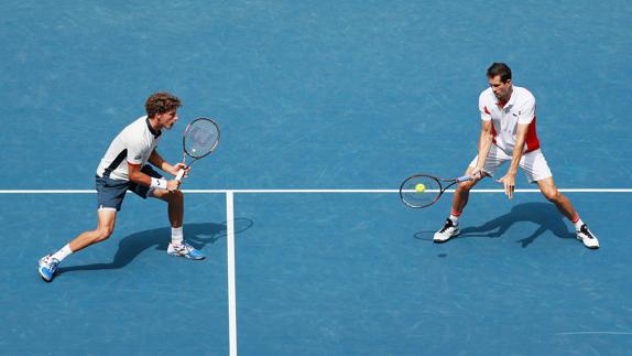 Carreño (i) y García-López, durante la final. 