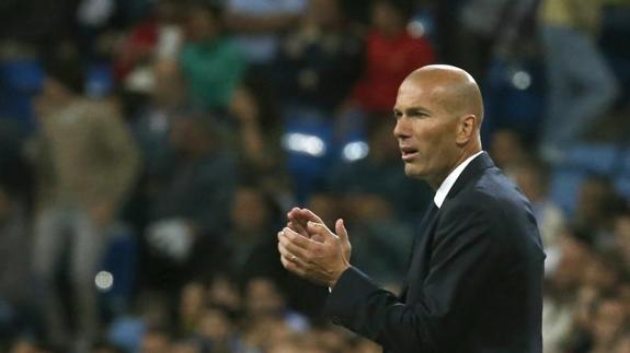 Zinedine Zidane, entrenador del Real Madrid. 