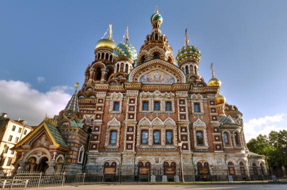 Iglesia de la Sangre Derramada en San Petersburgo.