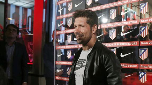 Diego Simeone, entrenador del Atlético. 