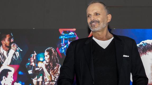 El cantante Miguel Bosé.