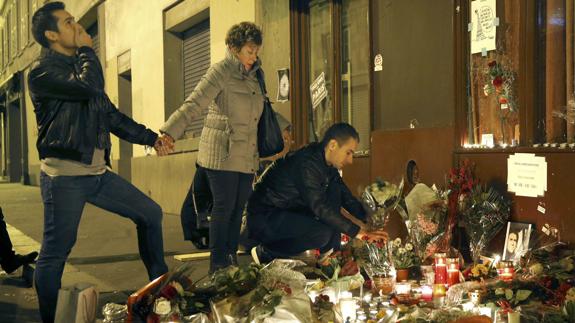 Familiares de las víctimas de los atentados del 13-N en París.