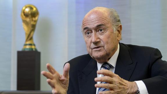 Blatter, en un acto de la FIFA. 