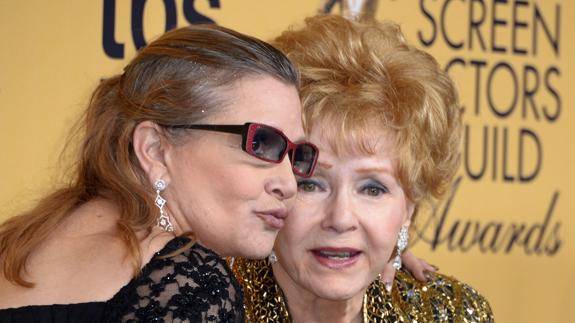 Carrie Fisher y Debbie Reynolds.