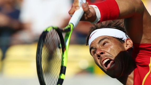 Nadal, durante un partido en los Juegos de Río. 