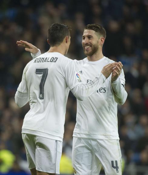 Cristiano Ronaldo y Sergio Ramos. 