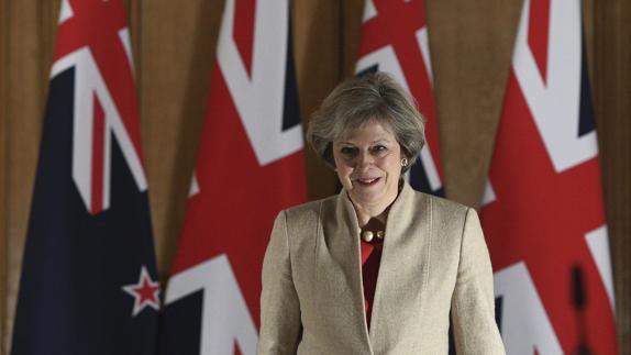 La primera ministra británica, Theresa May.