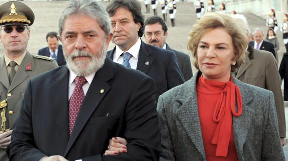 Lula da Silva y su mujer Marisa Leticia.