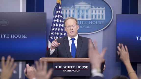 Sean Spicer, portavoz de la Casa Blanca.