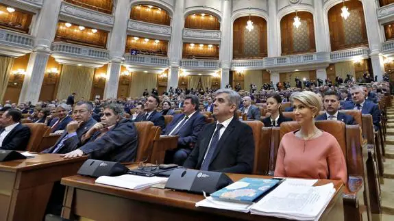 El Parlamento de Rumanía.