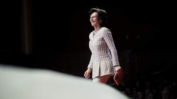 La presidenta del Santander, Ana Botín.