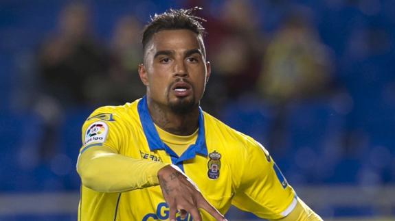 Boateng celebra su gol ante el Villarreal.