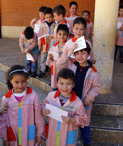 Niños del colegio Anduva de Miranda de Ebro. 