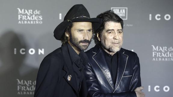 Joaquín Sabina y Leiva, productor de su nuevo disco. 