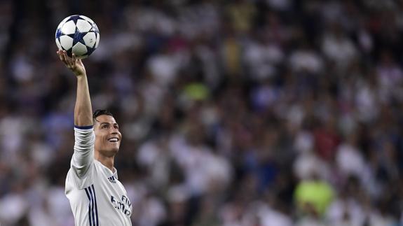 Cristiano celebra su triplete. 