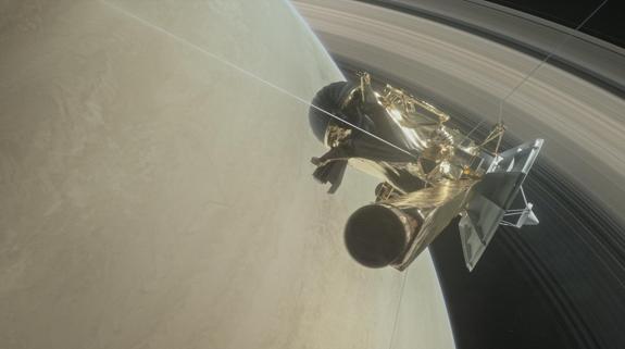 Imagen de archivo de la nave Cassini. 