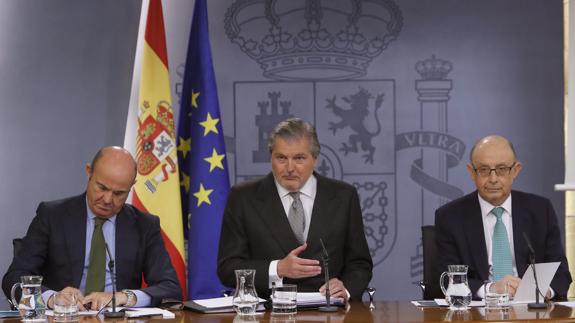 De Guindos, Méndez de Vigo y Montoro.