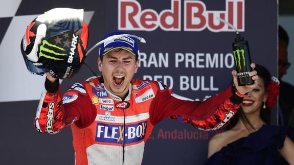 Jorge Lorenzo, en Jerez. 