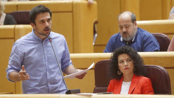 El portavoz de Podemos en el Senado, Ramón Espinar.